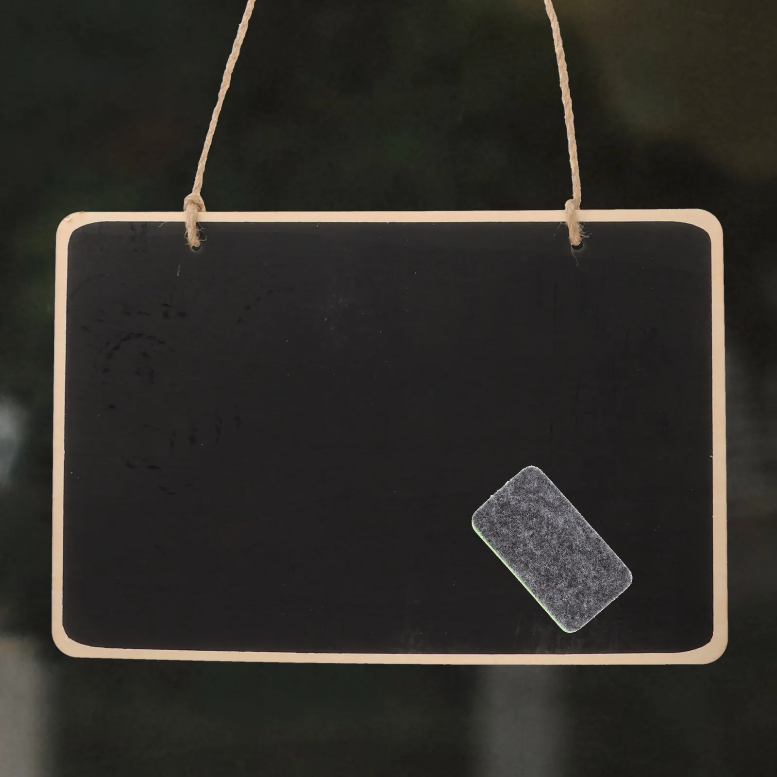 

Подвесная деревянная мини-доска для заметок, маленькая стираемая меловая доска для магазина, кафе, офиса, декора стен и дверей, DIY