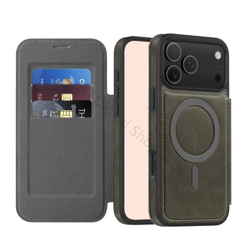 96BA PU Leather Cover Case Elegant Wallet for Phone 17