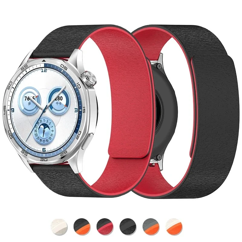 

Спортивные силиконовые умные часы 18 мм 20 мм для Huawei GT5 41 мм 46 мм Correa 22 мм Магнитный ремешок Samsung Galaxy Watch 7 6 5 44 40 мм