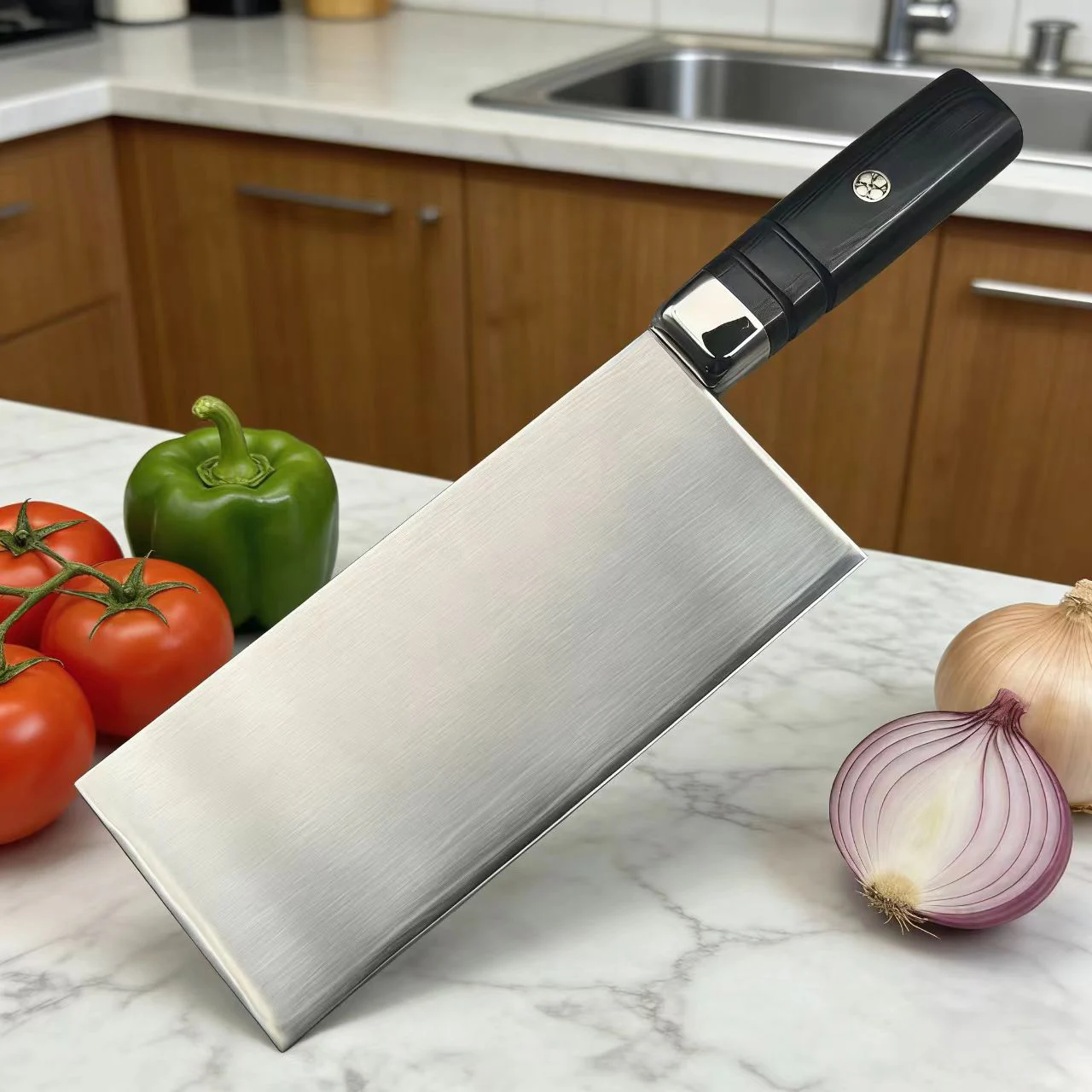 

8 Inch Slicing Knife Welding S35VN Powder Steel Blade G10 Handle Chef Cutting Vegetables Cleaver Meat Handmade Kitchen Knife