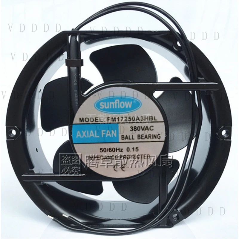

LL for 1PCS sunflow FM17250A3HBL AC380V 0.15A 17251 Axial Fan 17cm