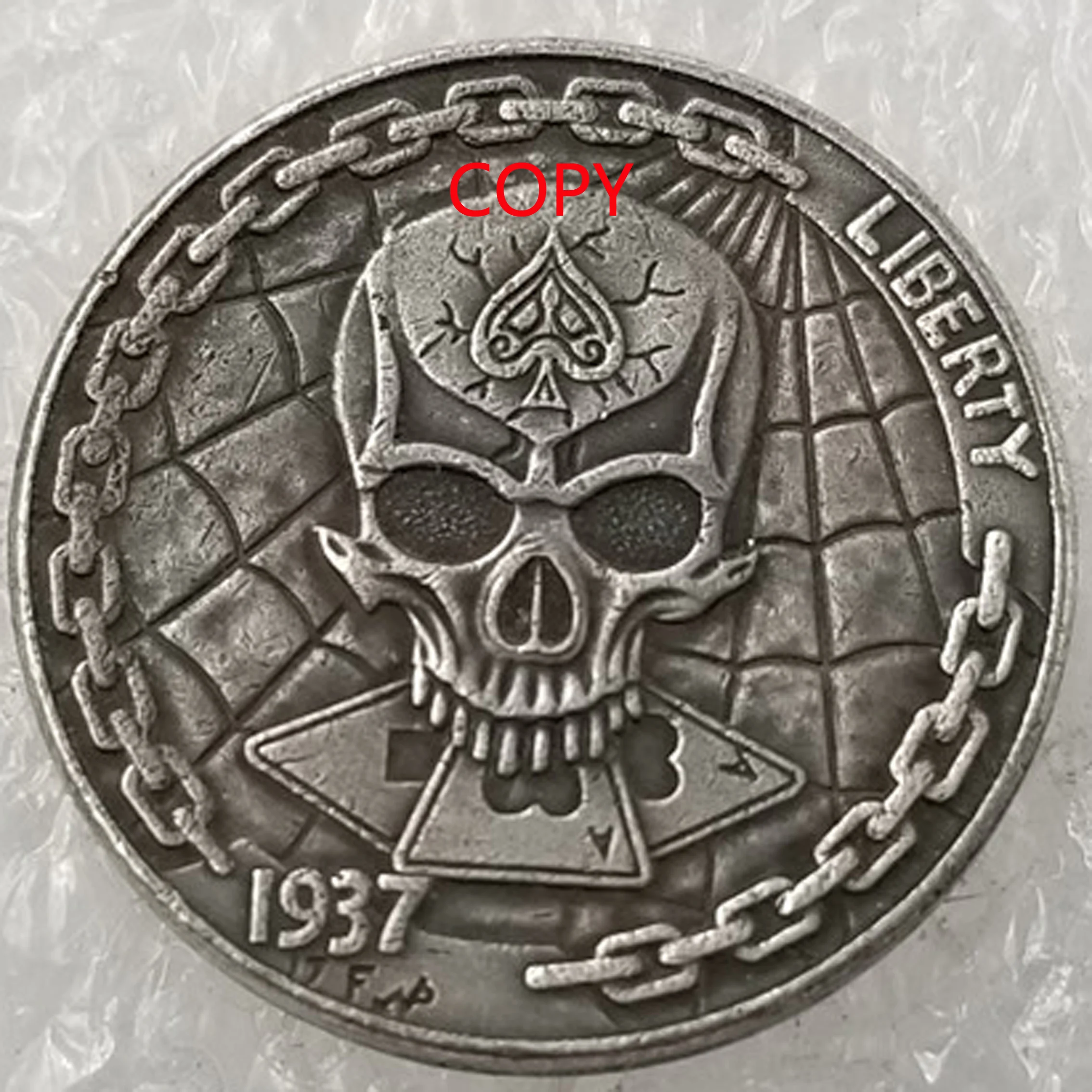 أنماط التنوع 21 مللي متر قطرها عملات التحدي المعدنية عملات محظوظة الدعائم السحرية هدايا عيد الميلاد مقتنيات ديكور المنزل