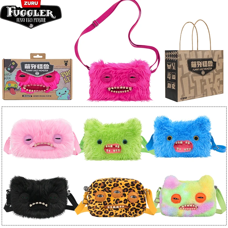 Original Fuggler Bagger Generation  Soft Plush Doll Crossbody Bag Teeth Monster Ugly Cute Funny Bag Chlidren Birthday Gift