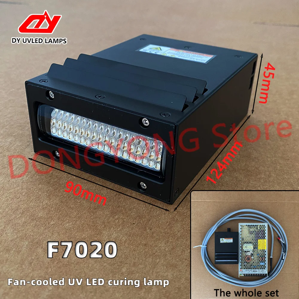 

Fan-cooled UV LED curing lamp, suitable for Nocai 6090, Epson XP600, TX800, DX5UV flatbed printer ink curing and drying UV lamp