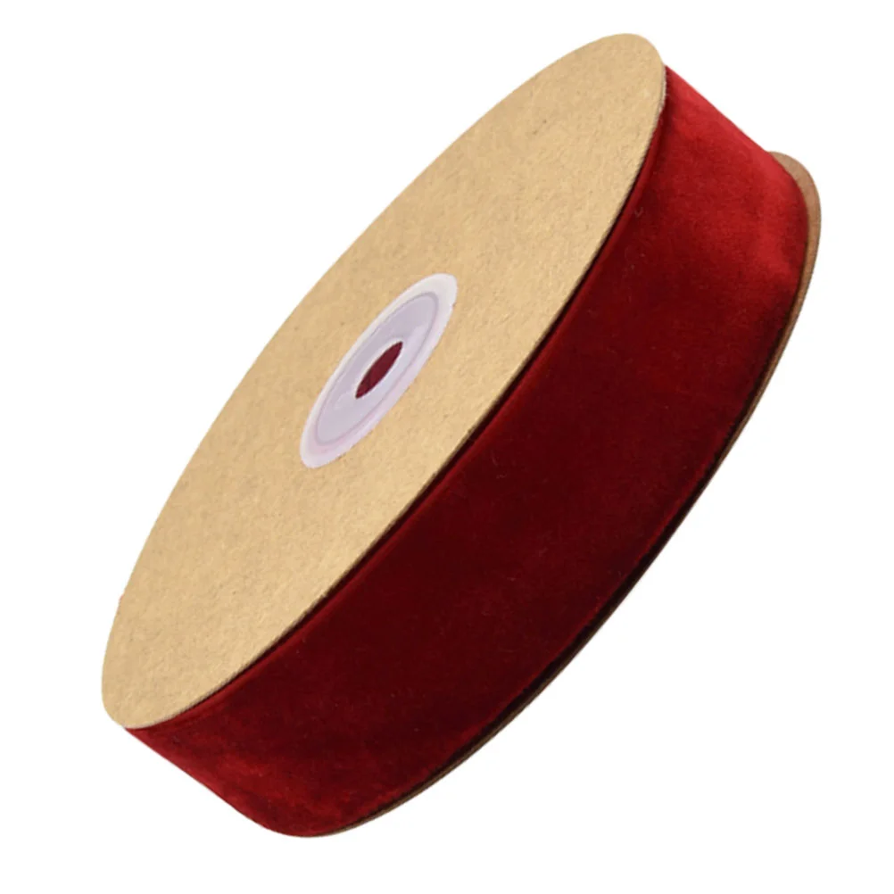 

Satin Ribbon DIY Plush Ribbons Cloth Accessories Gift Wrapping Wedding Band Red