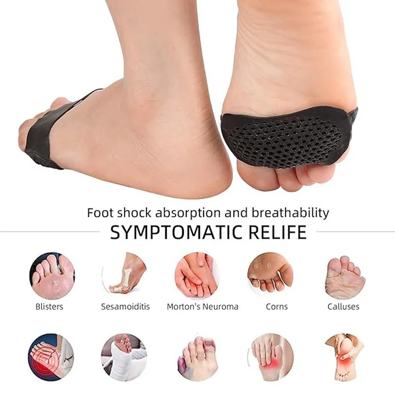 Metatarsal Pads 4 Pairs Ball of Foot Cushions for  Pads for Pain Relief , Bunion Forefoot Pads,  Anti-wear  insole