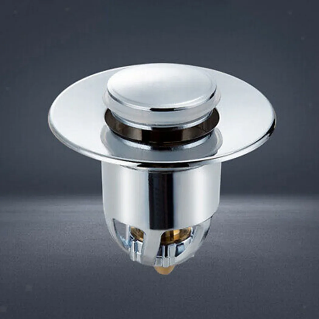 Tool Drainage Filter 2 In 1 Bath Stopper Bathroom Bathtub Plug Core Push Drain Filter Sink Bounce High Quality