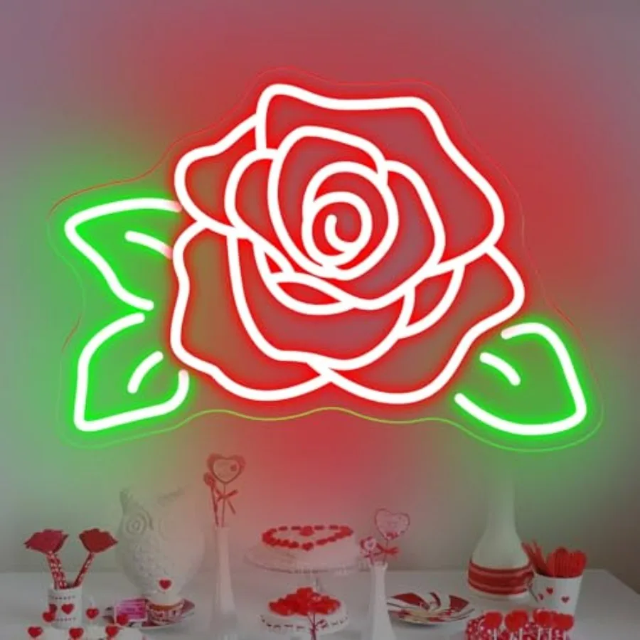 

Неоновые вывески в виде роз для декора стен, цветочных магазинов, витрин, кафе, а также в качестве художественного декора, подарка для женщин, для свадеб, девичников, банкетов и праздничных мероприятий