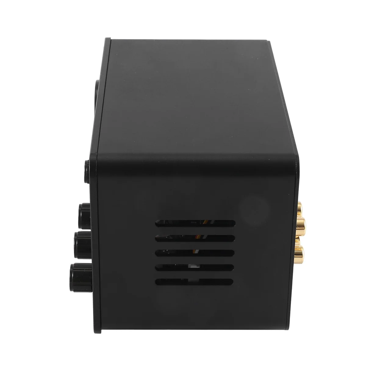 Pré-amplificador de tubo audiophile pop, pré-amplificador hifi de 4 entradas e 2 saídas com medidor de nível vu integrado, amplificador de ajuste de graves altos eua