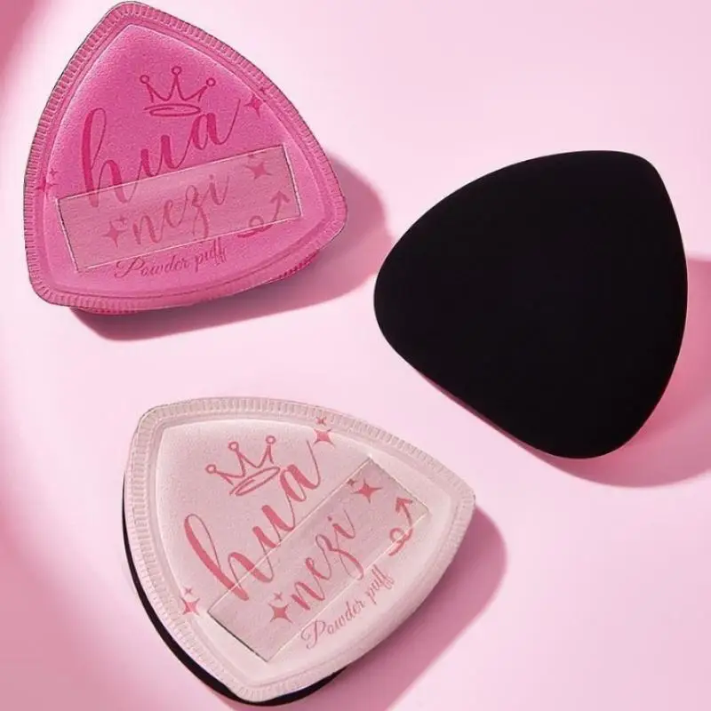1개입 삼각형 파우더 퍼프, 루스 파우더, 리퀴드 화장품용 습식 및 건식 사용, 부드러운 플러시 파우더 퍼프 메이크업 파운데이션, 트렌디한 신상품