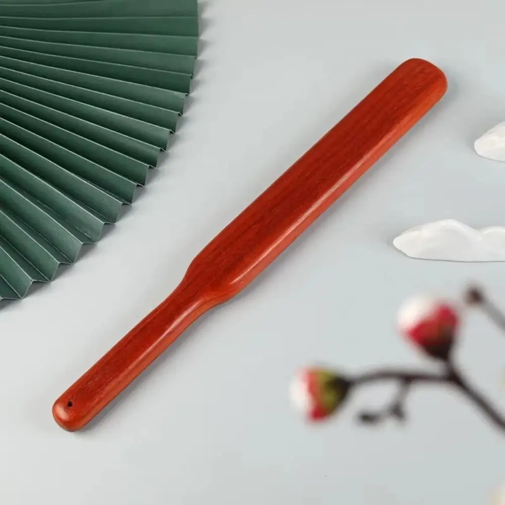Solid Wood Guasha Wood Stick Handheld Myofascial Release Wooden Scraping Tools with Hanging Hole Comfortable Grip
