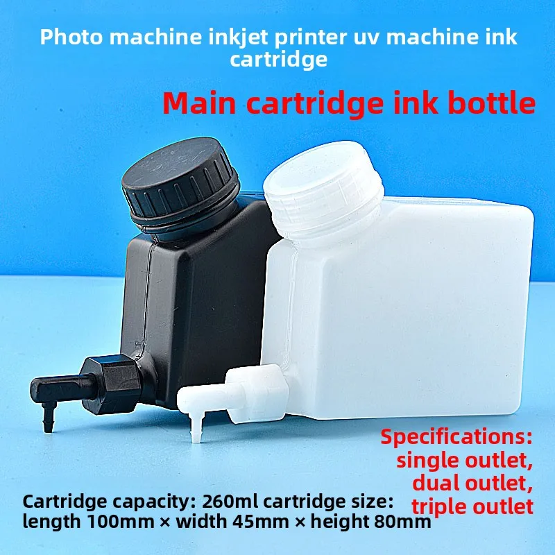 1PC 260ml Ink Tank Cartridge, CISS Continuous Ink Supply Replacement Parts for Epson Photo UV Inkjet Printer