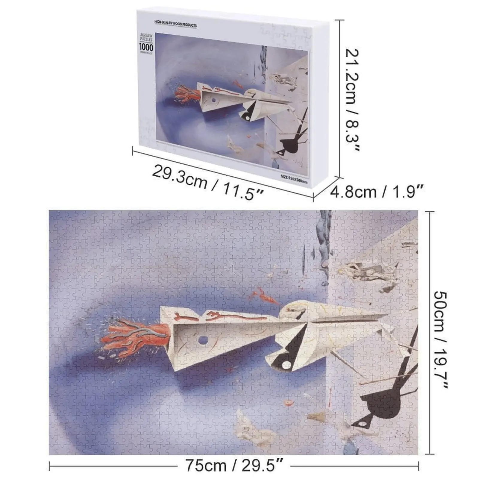 ซัลวาดอร์ ดาลี |   อุปกรณ์และจิ๊กซอว์แบบมือถือ ปรับแต่งชื่อได้ ของเล่นเด็ก จิ๊กซอว์
