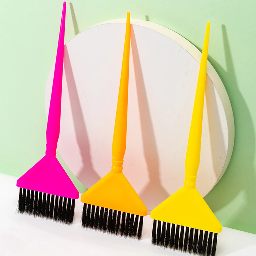 

6 шт., кисти для окрашивания волос, пластиковая расческа для краски, салонные инструменты, отбеливатель, принадлежности для стилиста, домашнее использование, равное нанесение