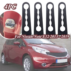 4pc Car Sound Deadener Damper Door Lock Buffer Deadening Damping For Nissan Note E12 2013 2014 2015 2106 2017 2018 2019 Rogue