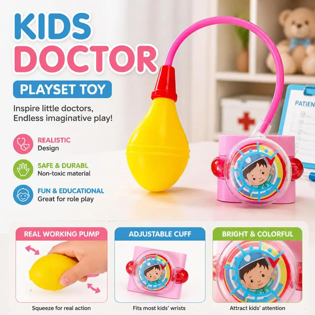 Children Doctor Toys Pretend Play Role Playing Puzzle Early Education Interactive Toy Nurse Clothing Birthday Gifts for Kids