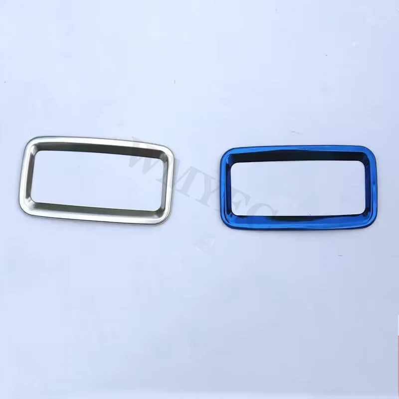 Stainless steel For MG ZS EV 2018 -2024 Accessories interior Sticker Car Back Rear Air Condition outlet Vent frame Cover Trim