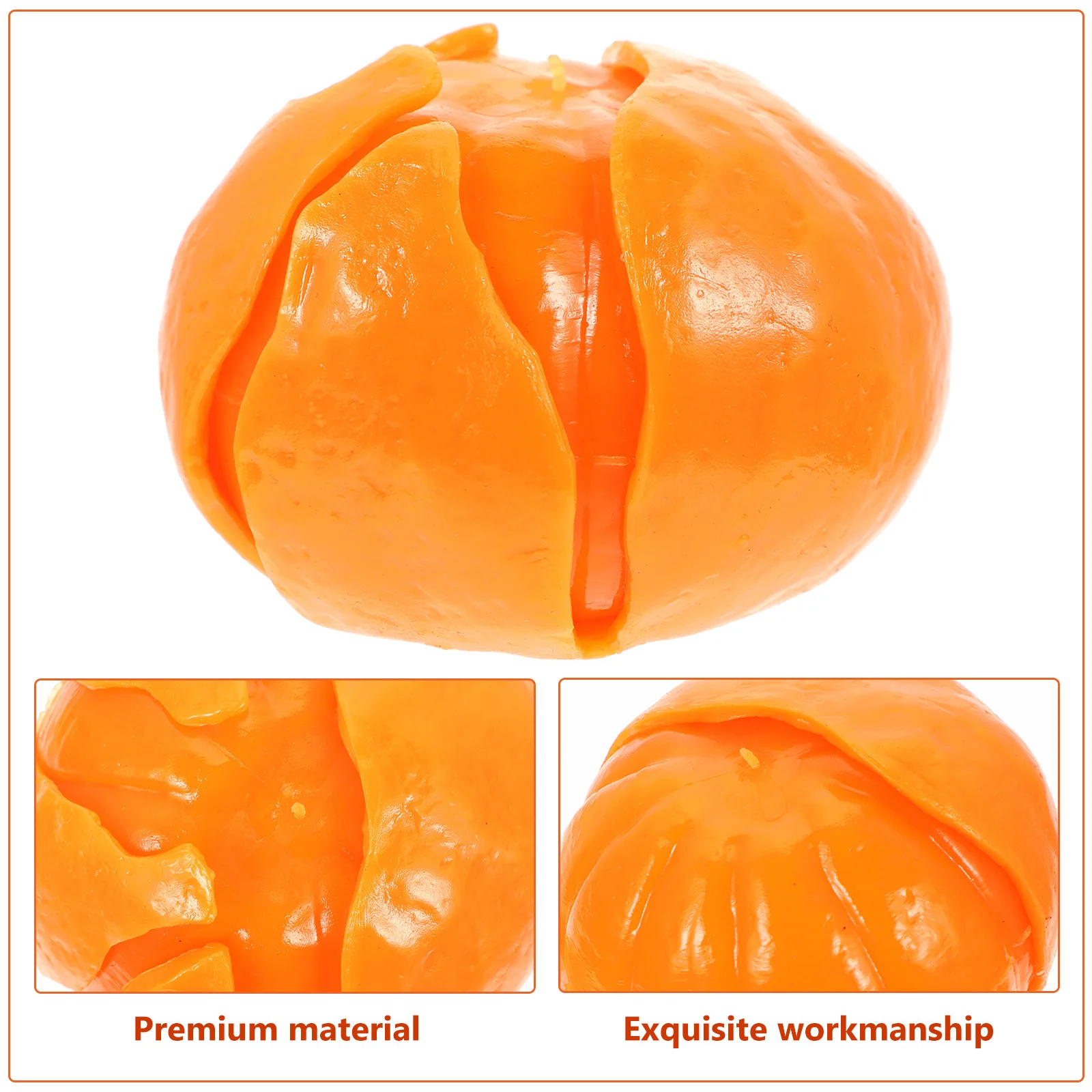 

Realistic Orange Shape Squeeze for Emotional Release Fast Acting Stress Relief Kids Adults Fidget Tool Home Office Desktop