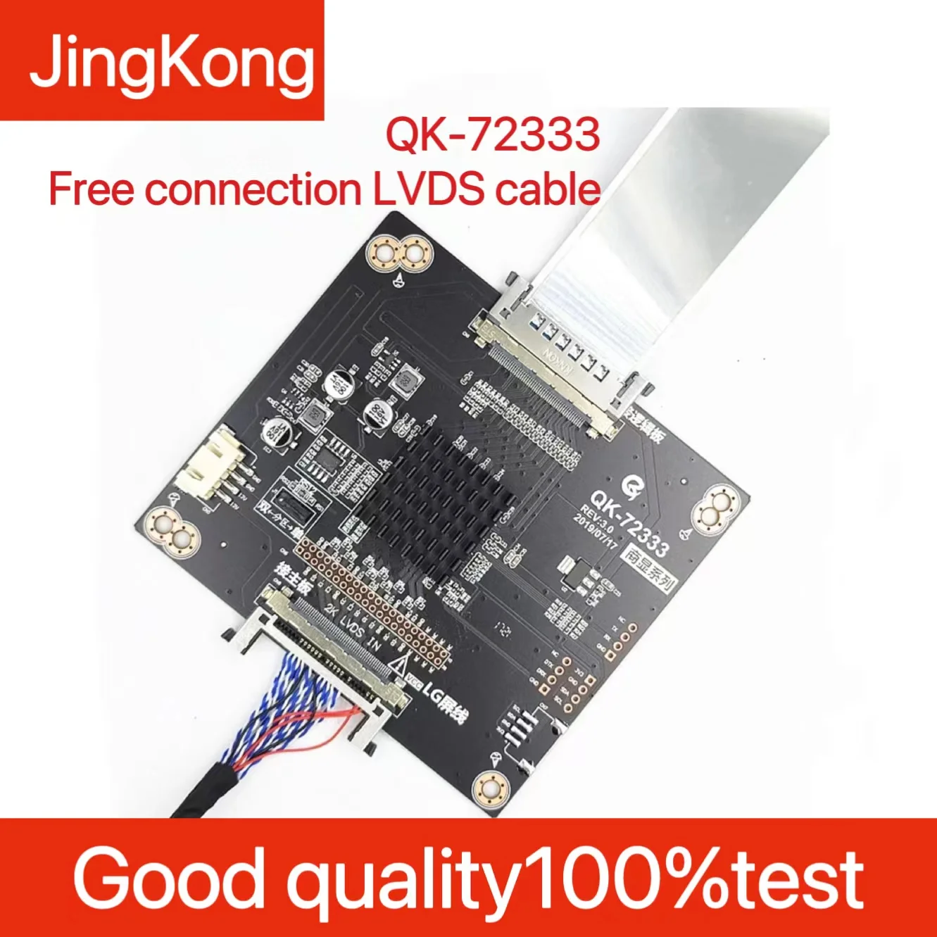 2K TO 4K ADAPT BOARD SUPPORT 2K SCREEN TESTER TO TEST 4K OPEN CELL LVDS to vb1 QK-72333