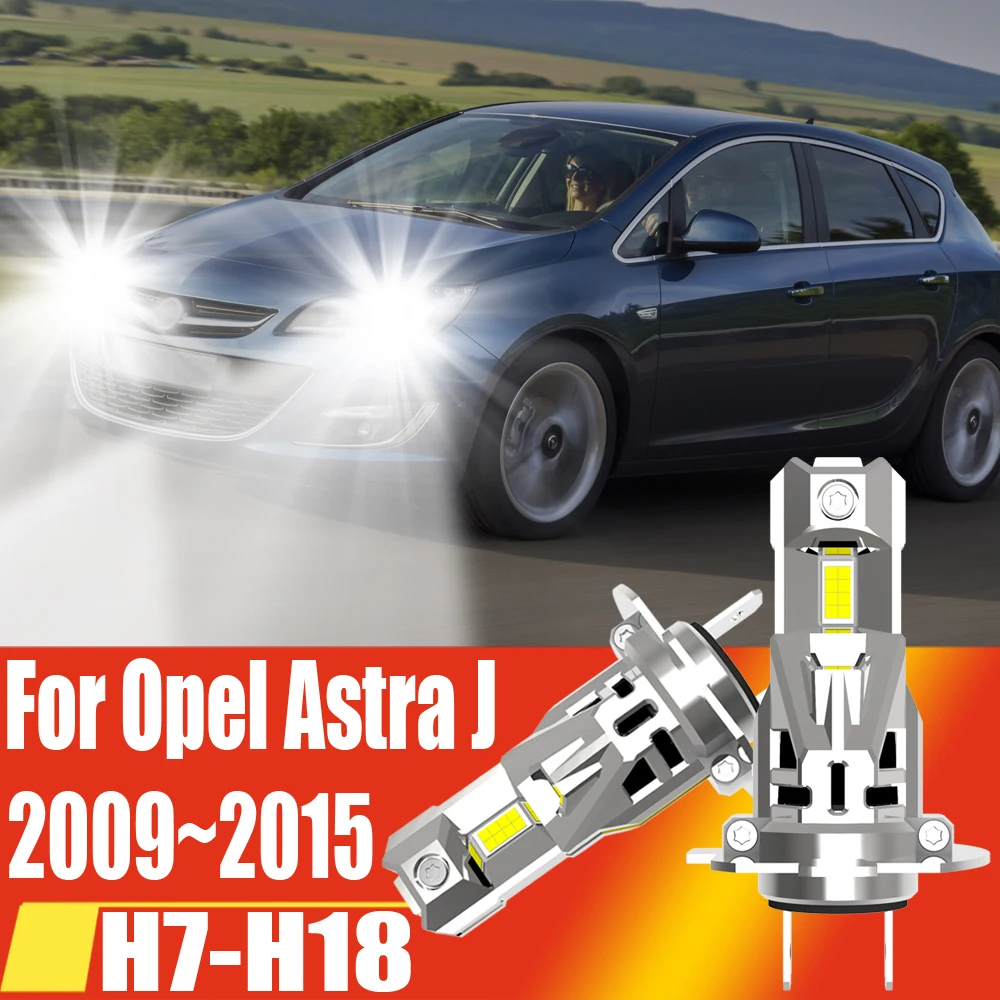 

2x Высокомощная светодиодная фара H7 Canbus No Error H18 Автомобильная лампа 6000K Белый свет Мотодиодная лампа 12 В 55 Вт Для Opel Astra J 2009 ~ 2015