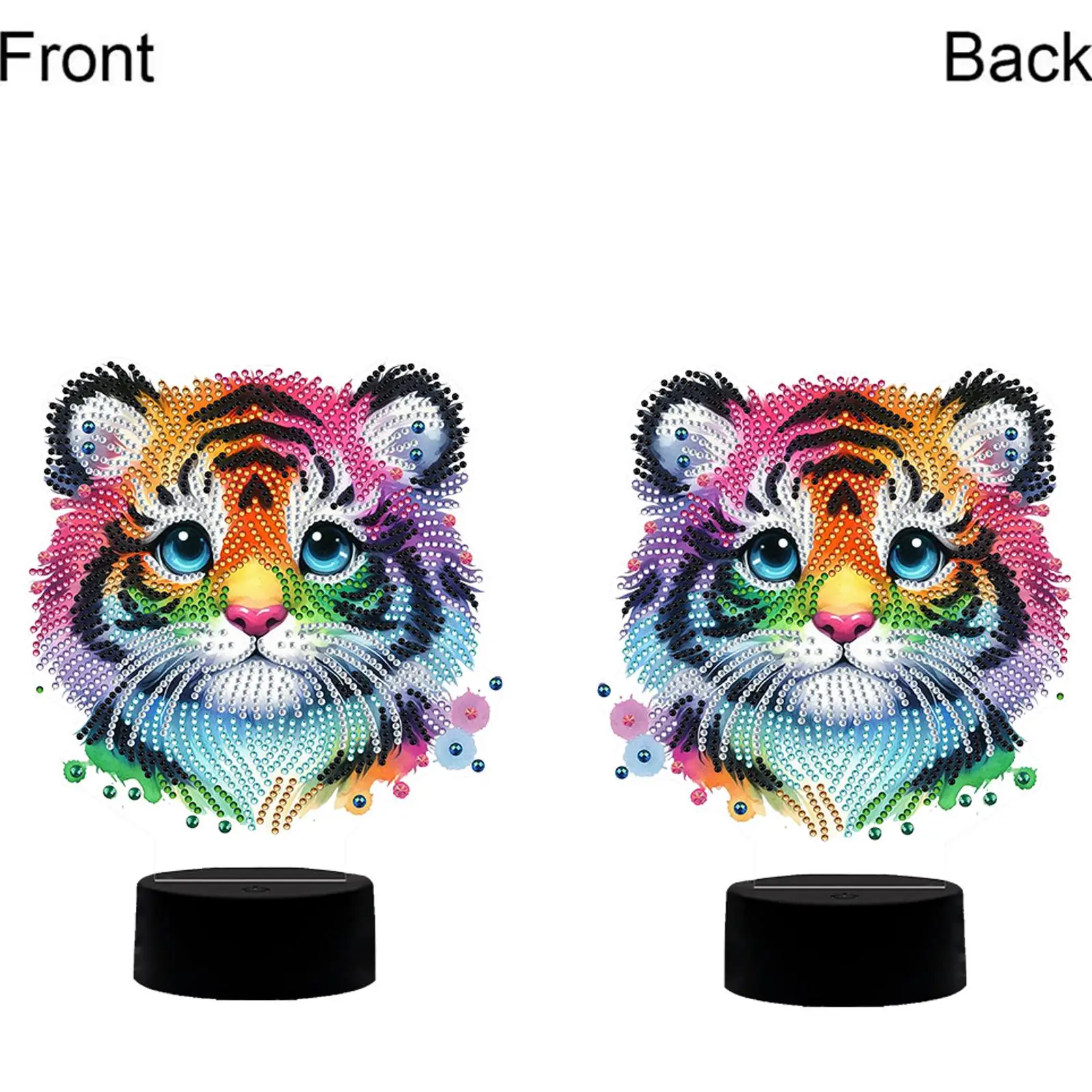 

Акриловый ночник с алмазной мозаикой 5D DIY: Алмазная живопись с LED-подсветкой для спальни, гостиной, домашнего офиса