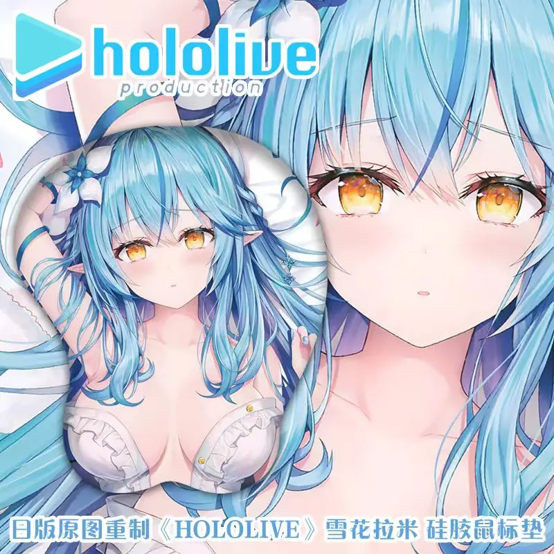 

Anime Hololive Yukihana Lamy VTuber Wrist Rest Pad Mousepad PU Mouse Pad Game Computer Keyboard Office Mat Desk Mousepad