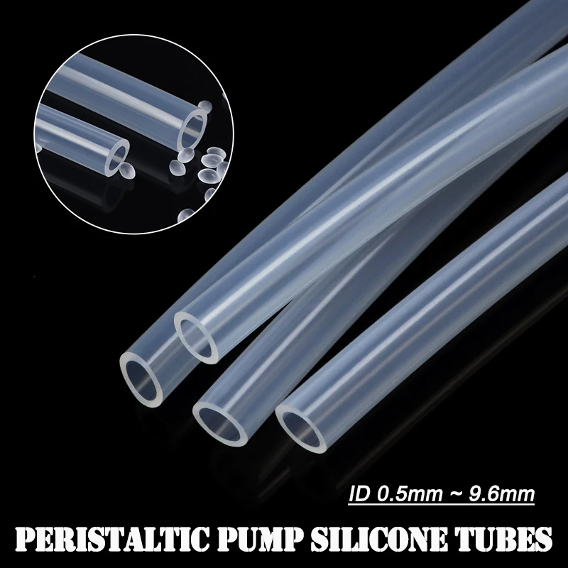 2M Transparent Peristaltic Pump Hose Tasteless High Temperature Resistant Water Dispenser Food Grade Silicone Tube Household