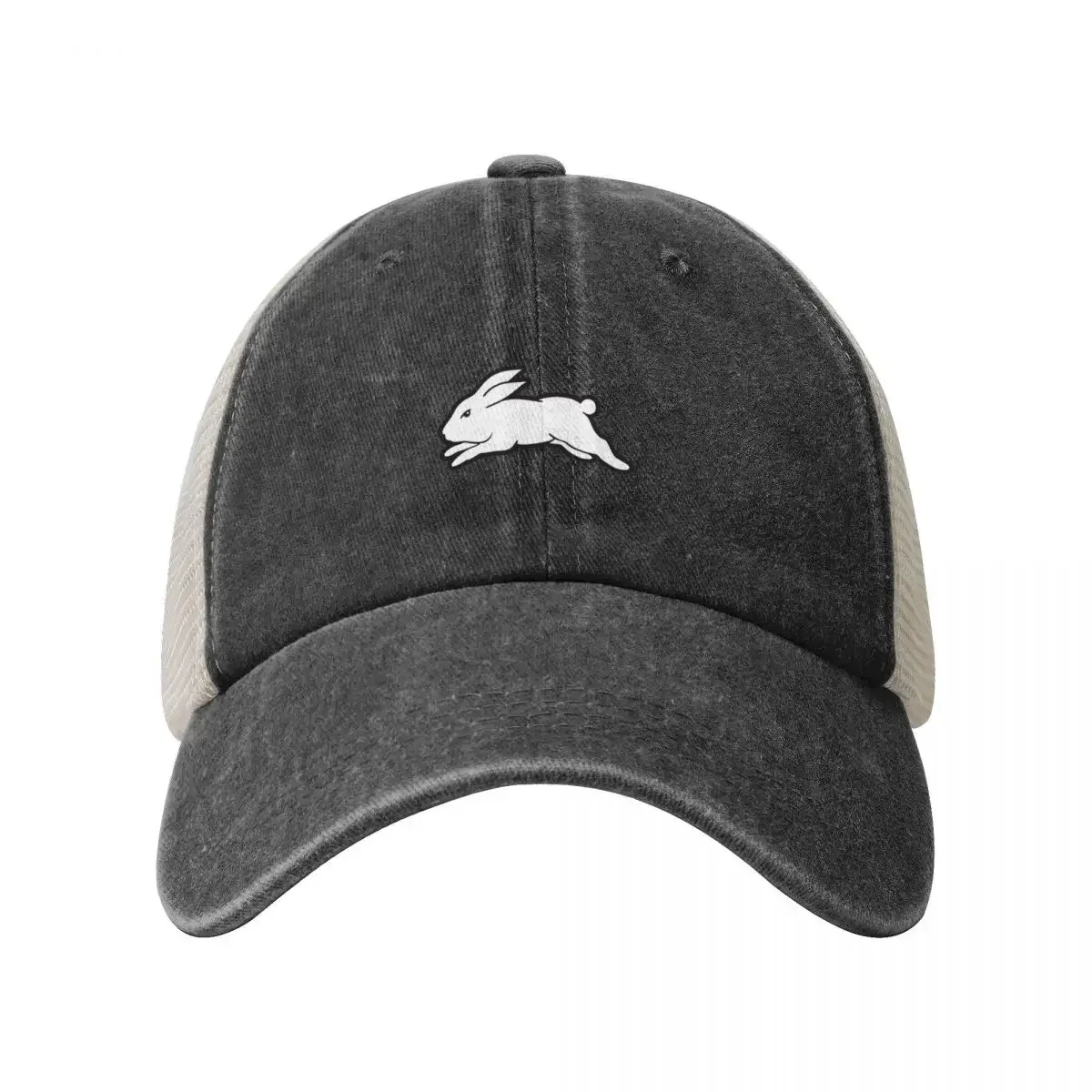 Reggie-Rabbitohs Cowboy Mesh Baseball Cap Hat Beach Uv Protection Solar Hat Big Size Hat Men's Luxury Women's