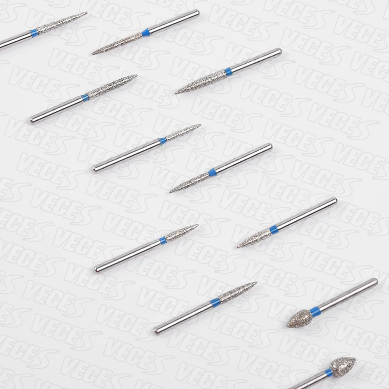 10 pieces/pack FO Type Dentistry Strawberries Diamond Burs Drill Flame Ogival End for High Speed Bur FG 1.6mm