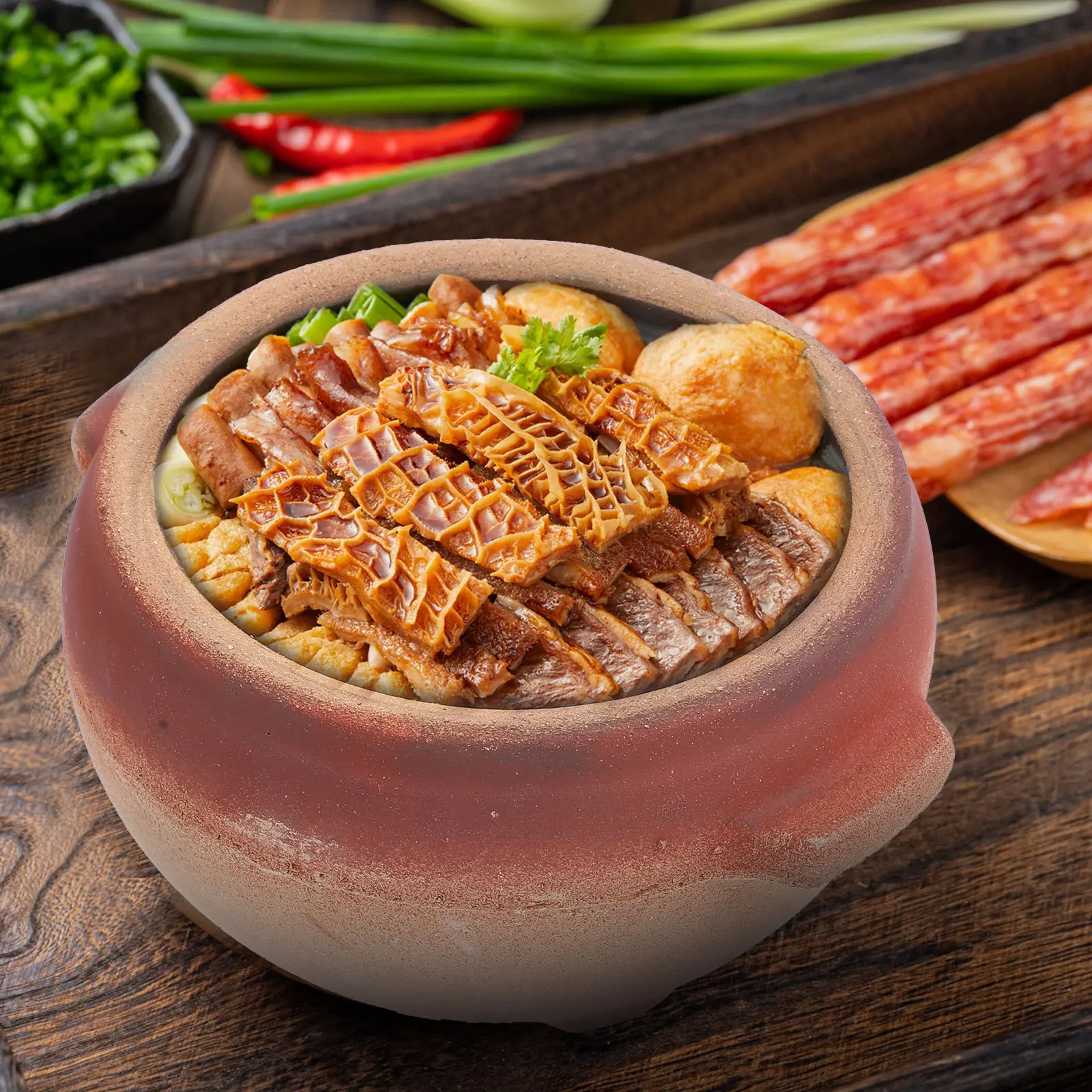

Высокотемпературная кухонная глиняная кастрюля с двойной ручкой, кастрюля для тушения, бытовая многофункциональная кастрюля для тушеного рисового супа