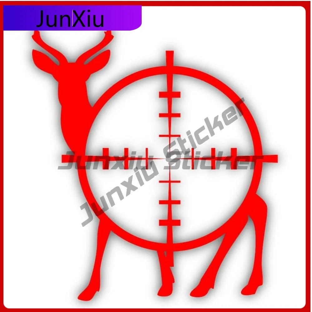 Deer Crosshairs Design Vinyl Matte Sticker Adult Humor Hunting Decal Bullseye Truck Car Laptop Custom Decals Motorcycle Stickers