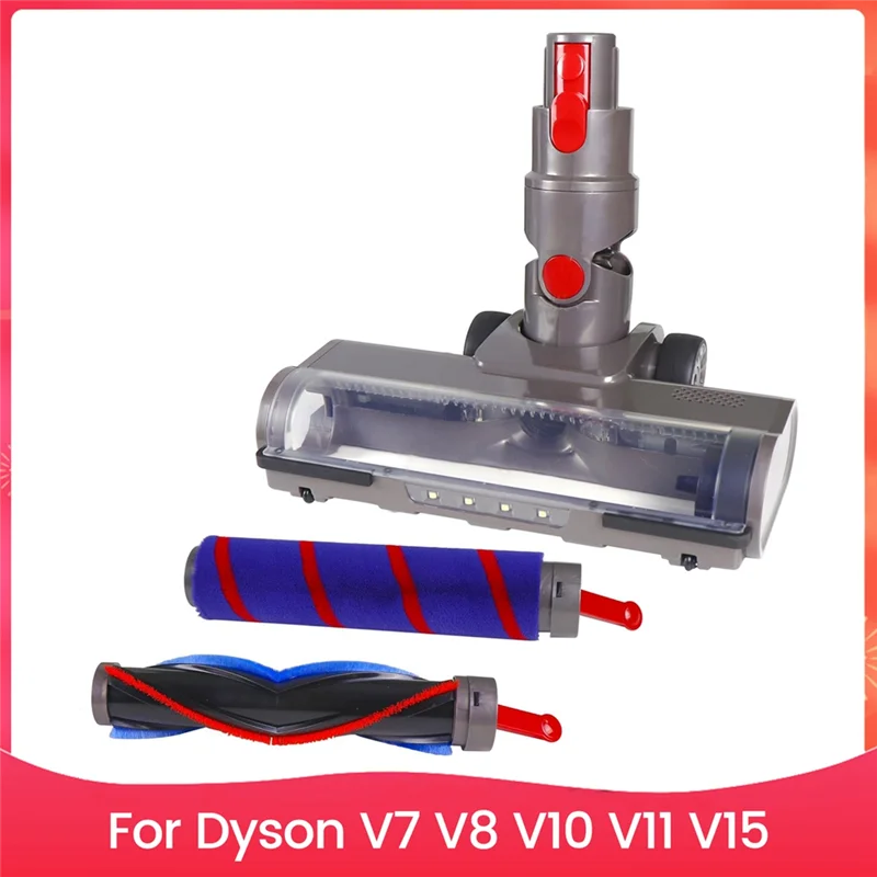 

RM-Direct Drive Brush Head для Dyson V7 V8 V10 V11 V15 Вакуумные детали с щеткой для ковров для очистки пола ковров
