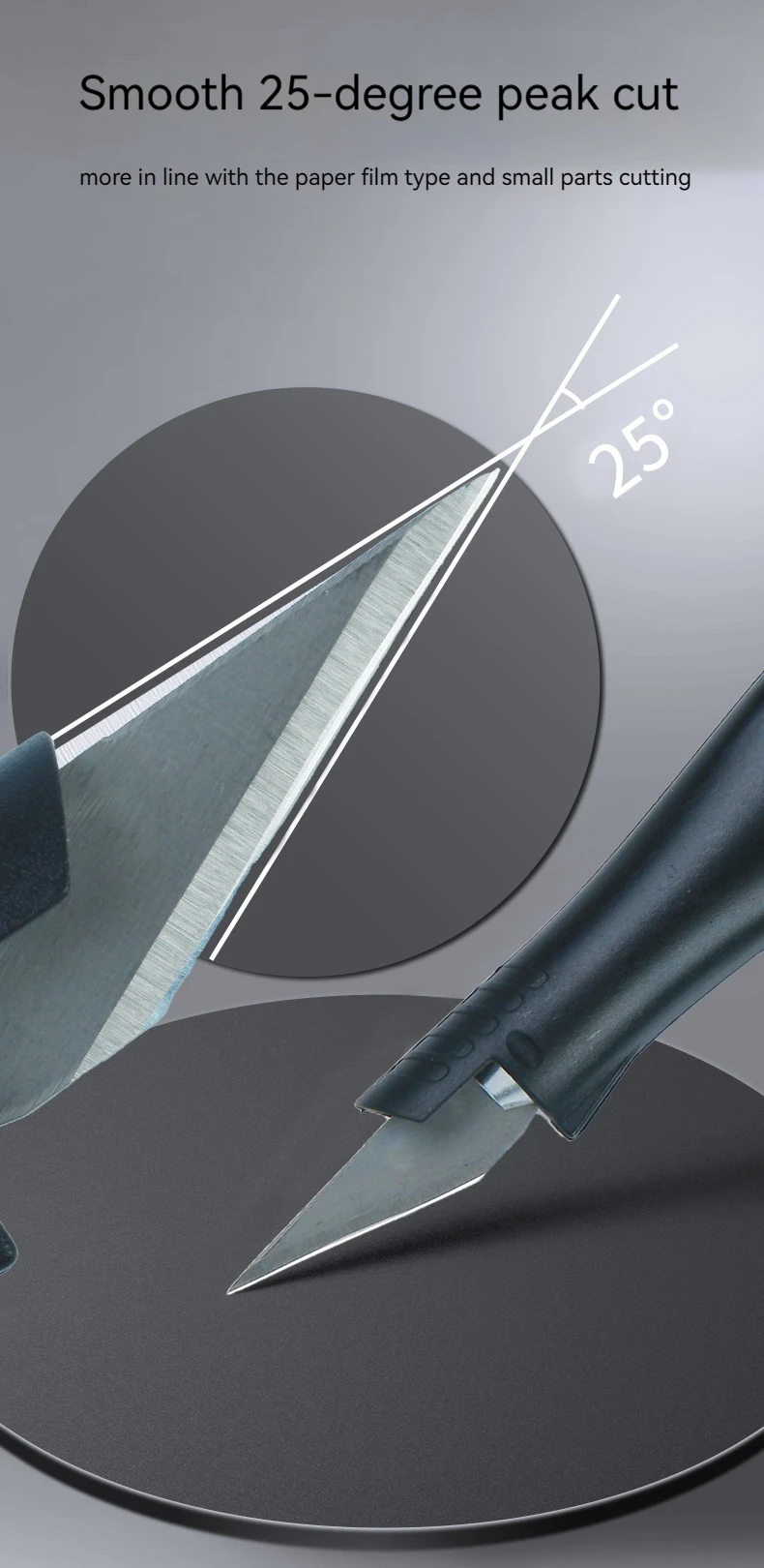 DIY Stift-Schnitzmesser | Wird mit 5 austauschbaren Horseshoe-Art-Klingen geliefert. – Detail 4