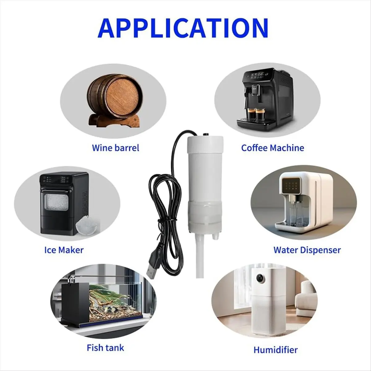 A78I Portable USB Electric Auto Siphon Self Priming Pump for Bottling Home Brew Wine,Beer,Beverages and Kombucha,DC 5v