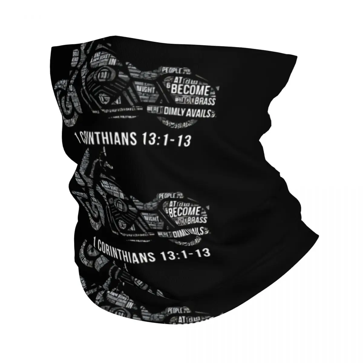 Christian Biker Corinthians Bandana Neck Cover Printed Motor Motocross Face Mask Balaclava Riding Unisex Adult Winter