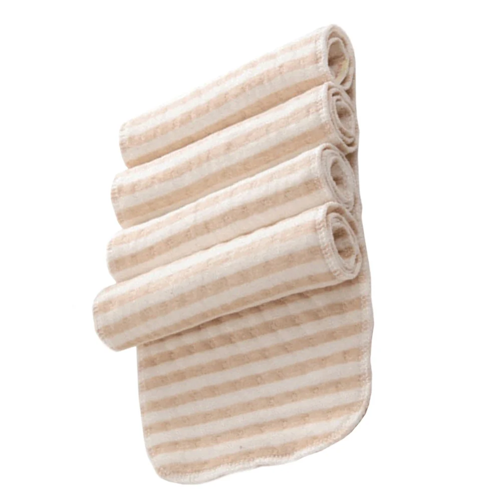 4 قطعة حفاضات الطفل القماش منصات معززة الرضع مقاومة للتسرب قابل للغسل قابلة لإعادة الاستخدام بطانات حفاضات ليلة استخدام الرضع الوسادة الداعم #5