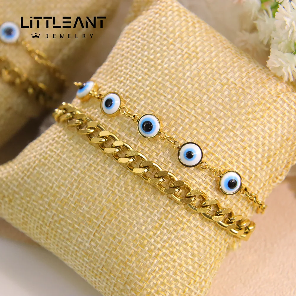 التركية القوطية الشر سوار بحليات العين الزرقاء دبي الفولاذ المقاوم للصدأ الهيب هوب الكوبية سلاسل سحرية الإيطالية النساء الرجال خمر مجوهرات الحفلات