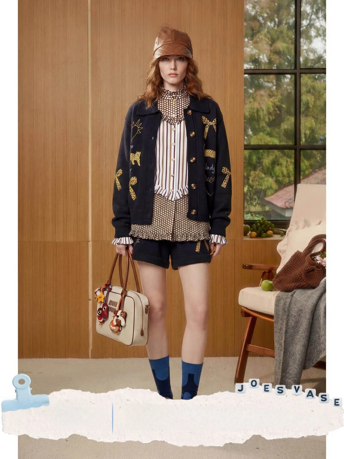 

Новинка! Модный комплект YU Huazun × LAB DAI XU: свободный свитер и юбка для женщин. Весенняя коллекция.