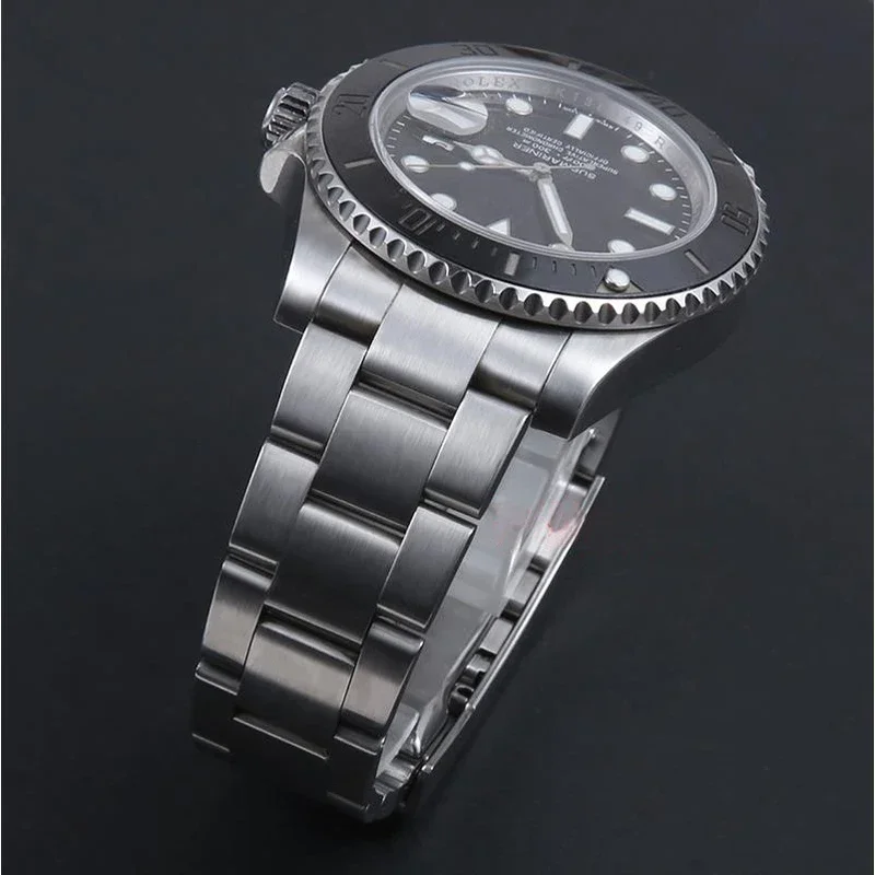 Correas de reloj para Rolex SUBMARINER DAYTONA Yacht-Master GMT, correa de reloj con cierre glidelock, pulsera de acero inoxidable de 20mm