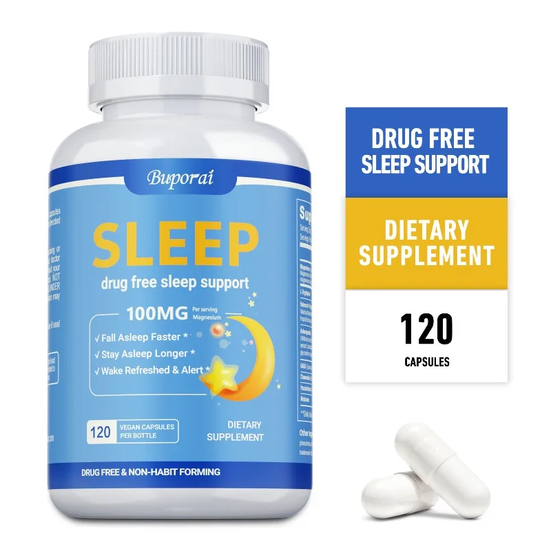 Sleep Supplement 100MG - Provides Energy, Reduces Stress and Anxiety, Improve Insomnia, Healthy Sleep Cycle, Enhances Immunity
