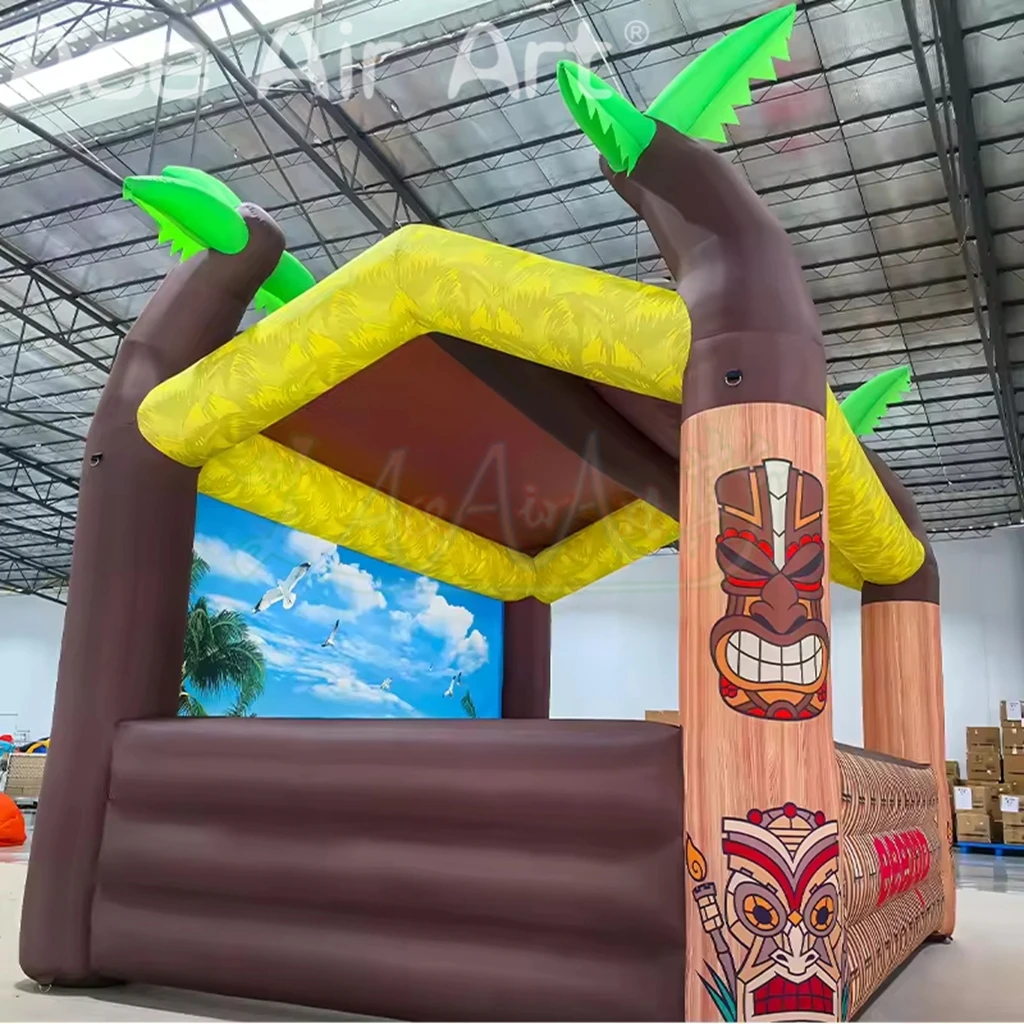 新しいデザインのカスタマイズ可能なポータブルインフレータブル広告テント、ココナッツツリーテント、パーティー・パブテント、プールバーイベントプロモーション用