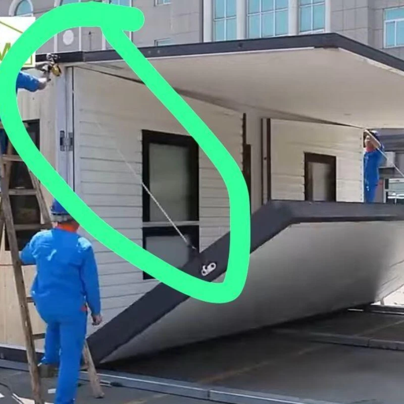 Wholesale Container House Portable Expansion Mobile Home Container House Prefab Homes Extendable Folding House for Netherlands