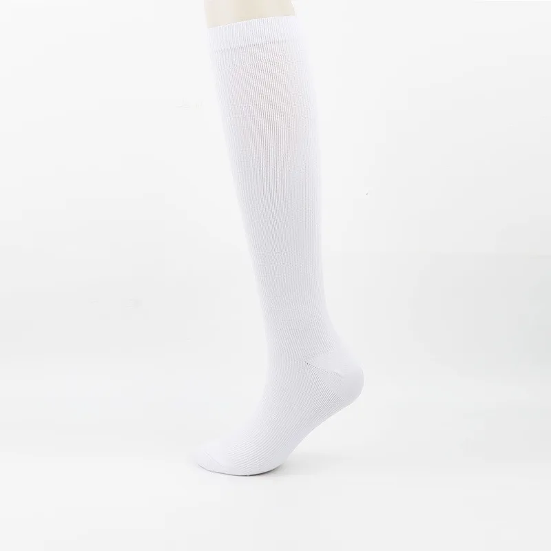 ユニセックス高圧縮カーフソックス - スポーツ/ジム用の吸湿性サイクリング&ランニングソックス