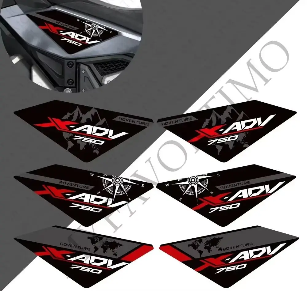 New Motorcycle For X ADV 750 2021 - 2024 Motorcycle Stickers ADHESVIE DECAL Protector Tank Pad Kit Knee Wheels Body Fender Shell