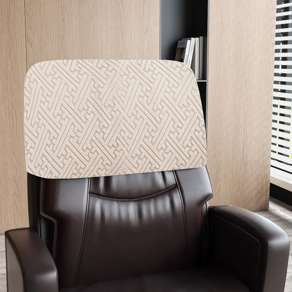 Elastic Computer Chair Head Cover Dustproof Solid Color Backrest Slipcover Office Chair Backrest Cover Chair Back Protection
