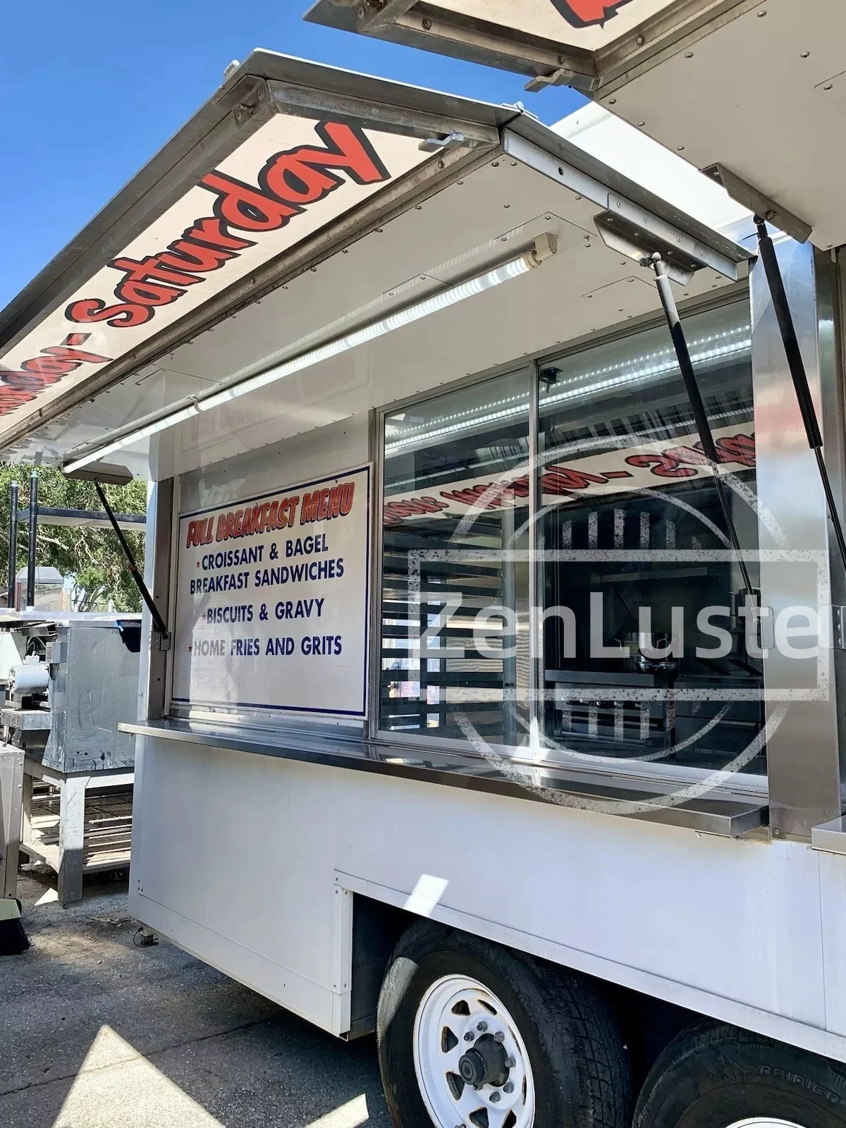 

Brand new 2025 6.5X15.7 Enclosed Mobile Food Truck BBQ Concession Vending Trailer