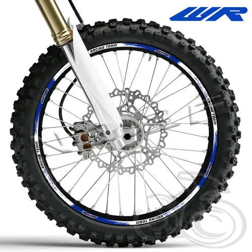 Imagen 2 del producto Pegatina para rueda de motocicleta, calcomanías reflectantes con raya de llanta de 21 ""/18"" para WR250R WR250F WR450F WR 250R 250F 450F