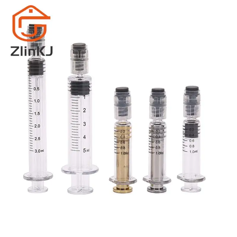 1PC Luer Lock Syringes Screw Blunt Tip Needles Caps For Industrial Dispensing 1ML / 3ML / 5ML