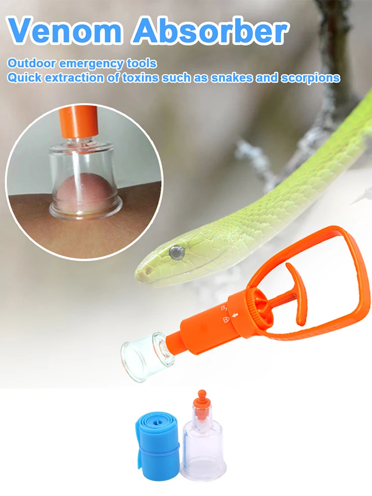 

Вакуумный насос для удаления яда от укусов змей, комаров, пчел, инструмент для выживания, кемпинга, походов, безопасности и спасения