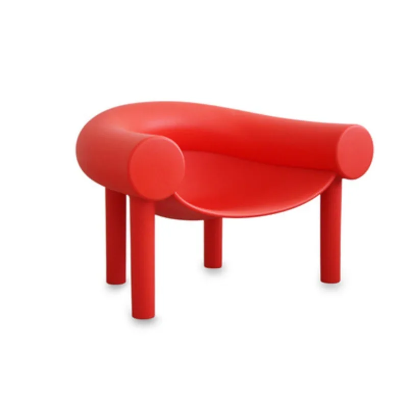 FRP armrest special-shaped chair, single leisure chair, back chair